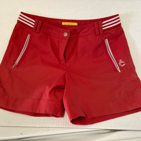 Louis Casteel high end red shorts Golf Designer size small - Picture 1 of 5